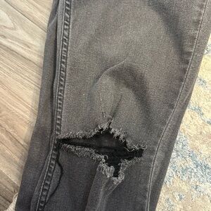 H&M Charcoal Distressed Skinny Jeans